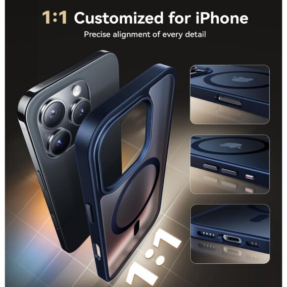 OPXYL CASE For SmartPhone Blue Magnetic for iPhone 16 Pro Max Case - Picture 4 of 5